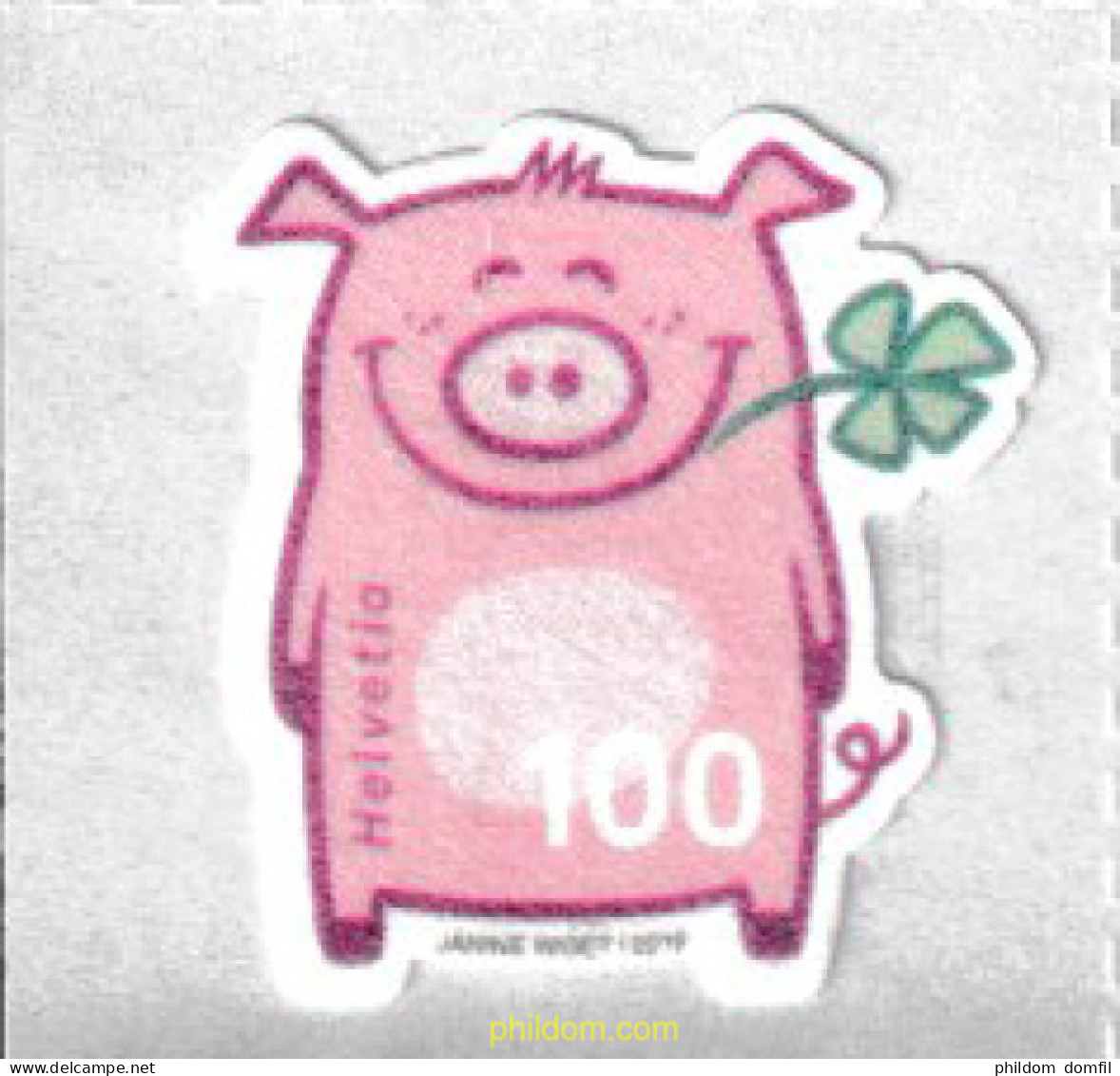 606638 MNH SUIZA 2019 LUCKY PIG - Unused Stamps