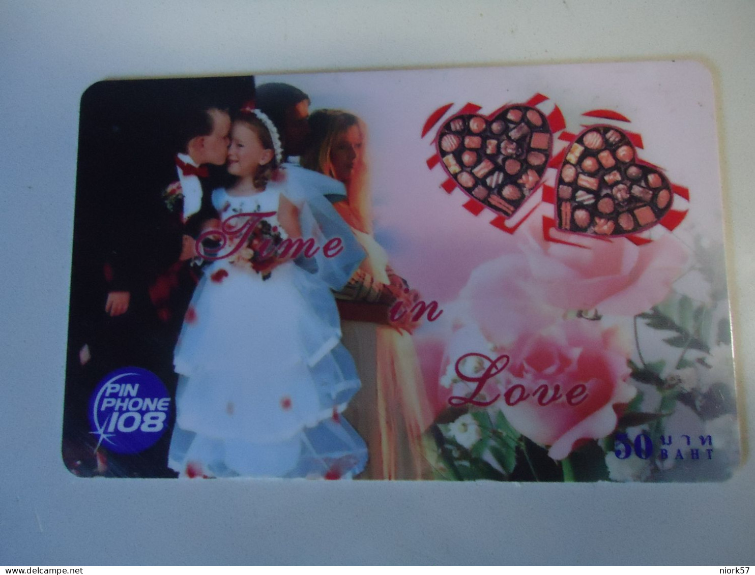 THAILAND USED    CARDS PIN 108  HAPPY VALENTINE DAY - Culture