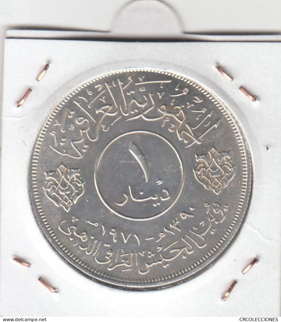 CR1883 MONEDA IRAQ 1 DINAR 1968 PLATA - Iraq