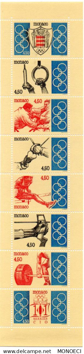 MONACO --  Monégasque -- Carnet -- Timbres 4,50 Francs 1993 -- 101e Session Du Comité Olympique International - Postzegelboekjes
