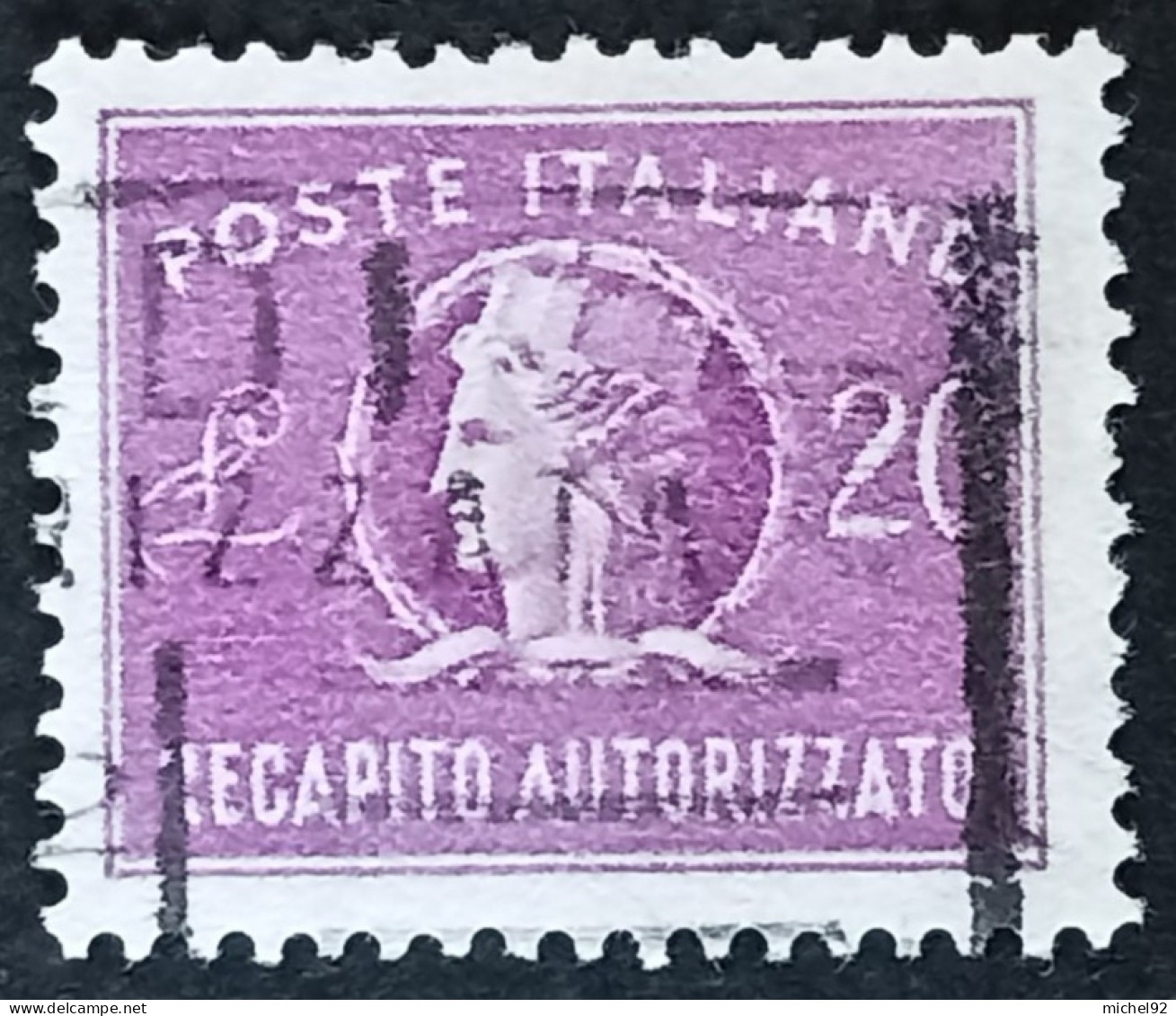 Italie - Express - 1956-77 - YT N°39 - Oblitéré - Poste Exprèsse/pneumatique