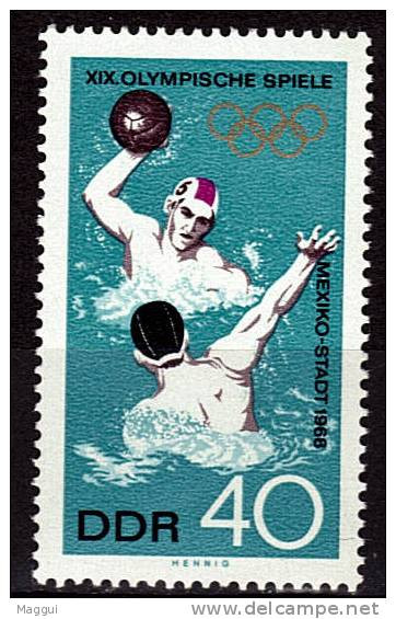 DDR     N° 1104 * * JO 1968  Water Polo - Waterpolo