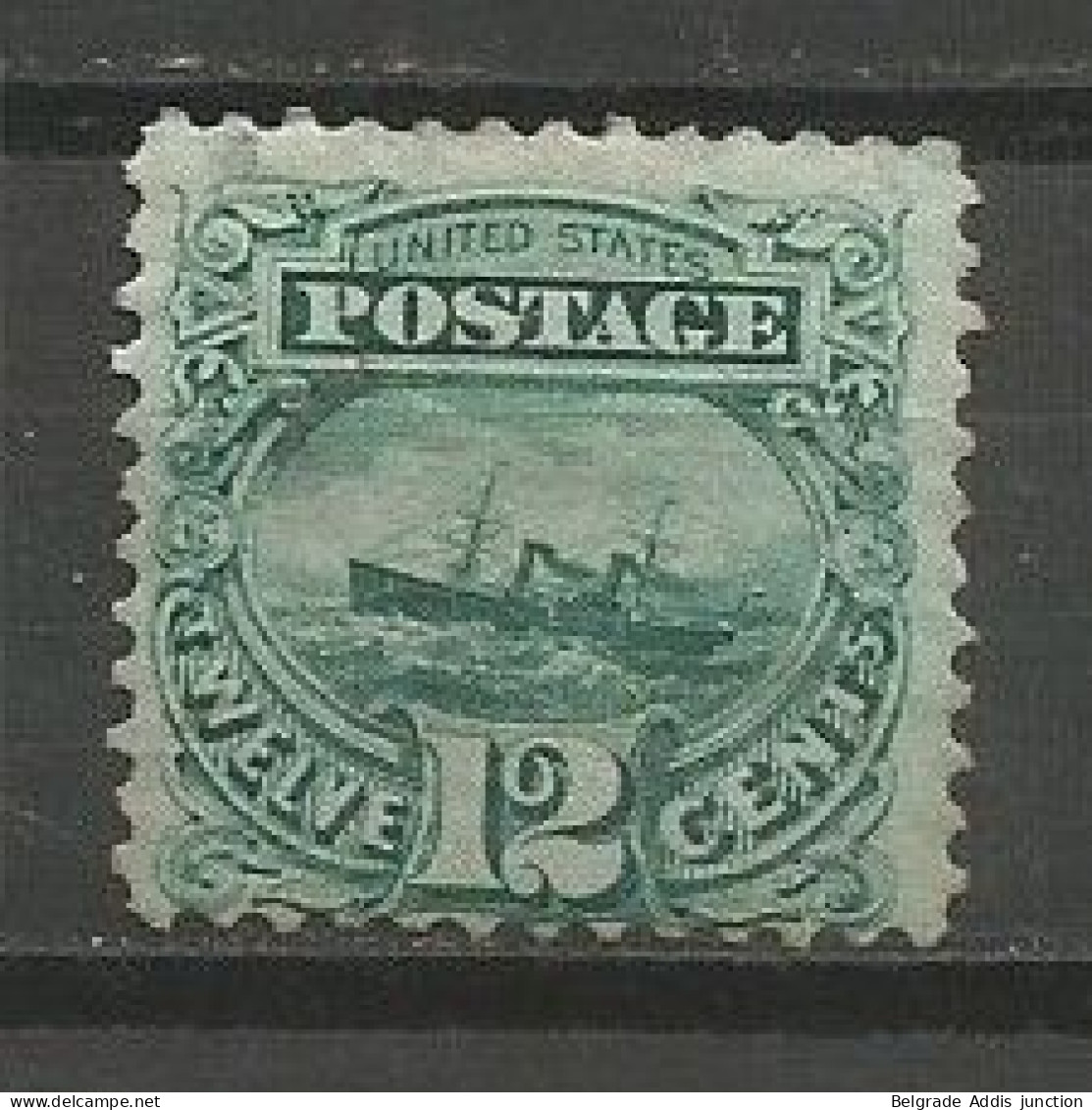 USA Scott #117 MH / * 1869 Signed, Scott CV: 1900.00$ - Unused Stamps