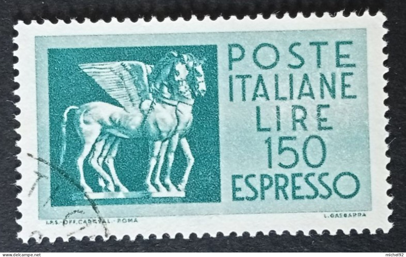 Italie - Express - 1968-76 - YT N°45 - Oblitéré - Correo Urgente/neumático