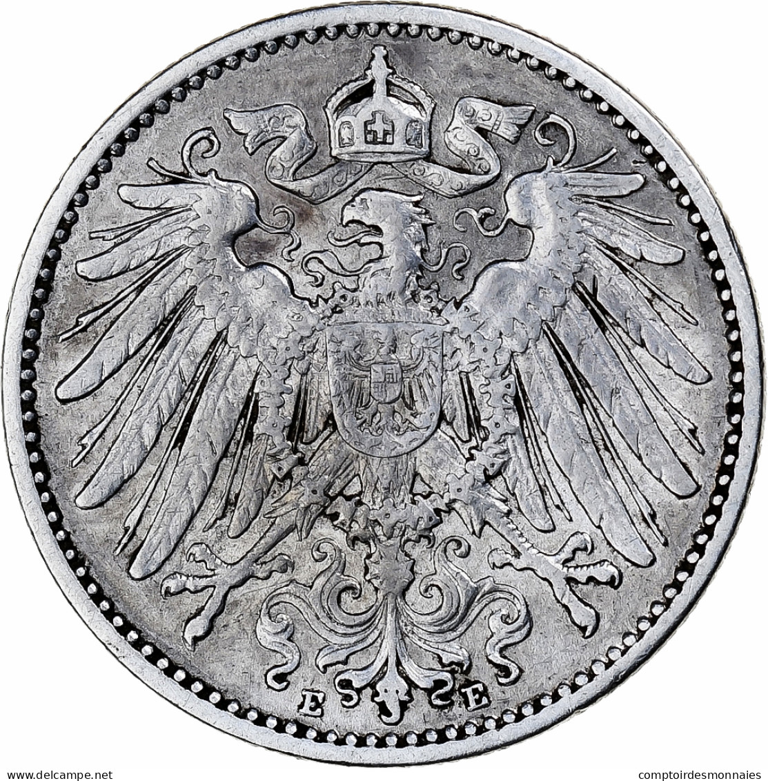Empire Allemand, Wilhelm II, Mark, 1905, Muldenhütten, Argent, TTB+, KM:14 - 1 Mark
