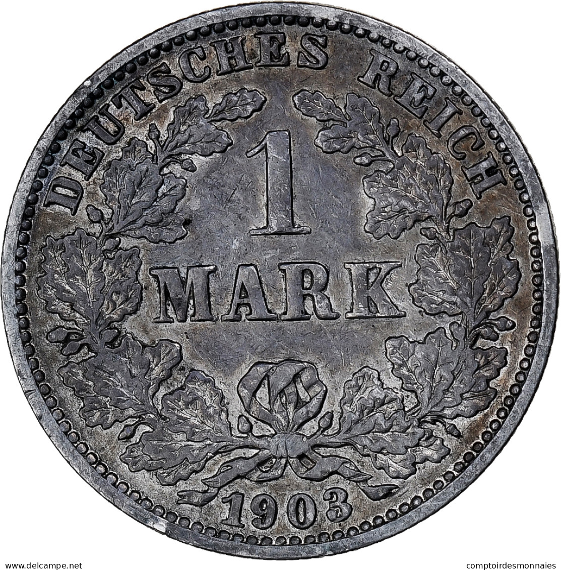 Empire Allemand, Wilhelm II, Mark, 1903, Hambourg, Argent, TTB, KM:14 - 1 Mark