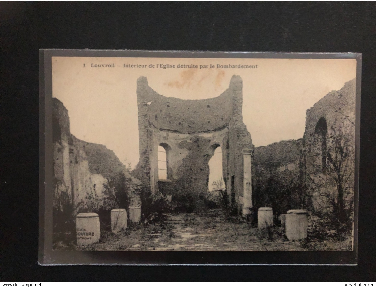 Louvroil - Ruine De L'église Détruite Par Les Bombardement 1918 - 59 - Louvroil