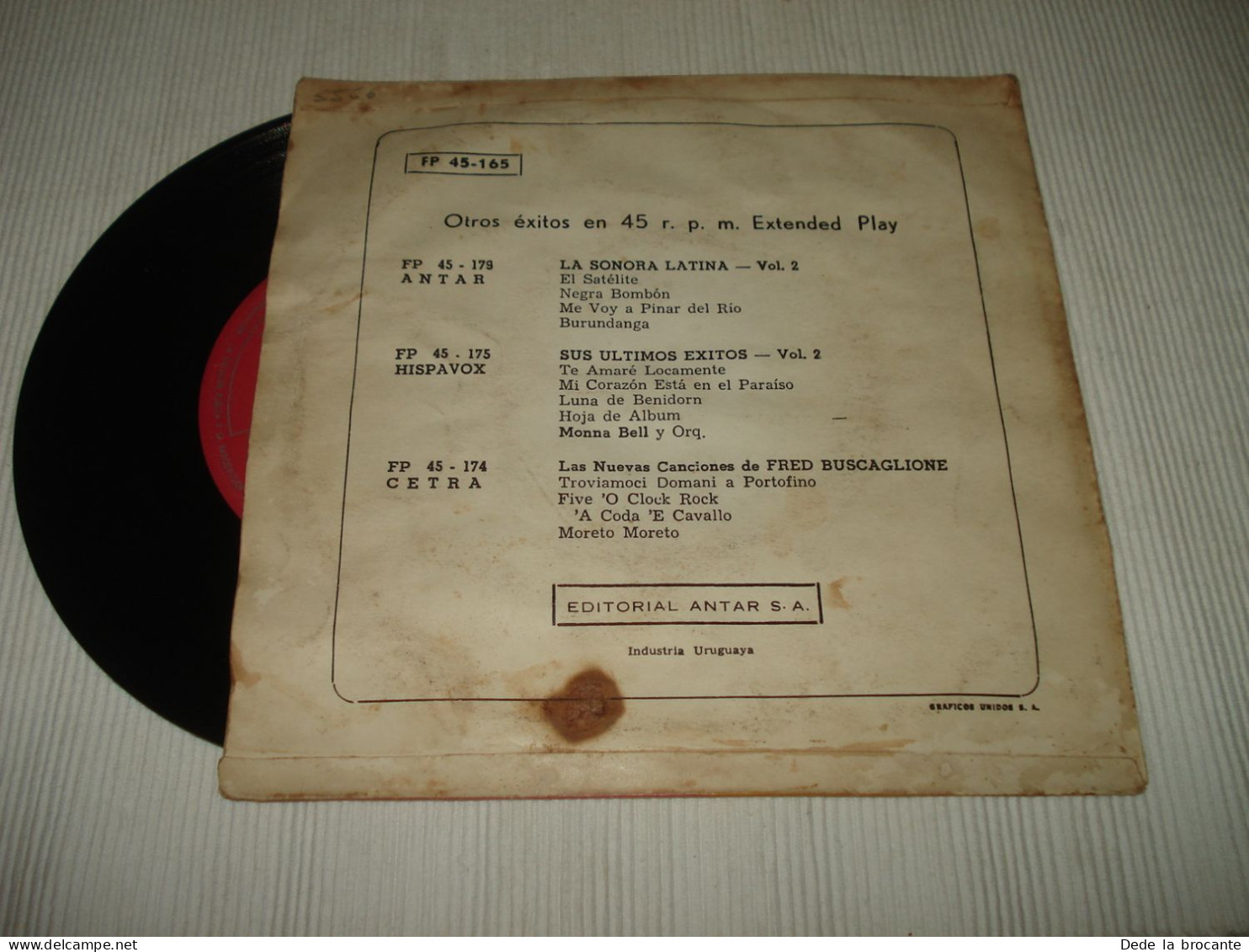 B12 / Pedro Infante Con Mariachi Guadalajara – EP - FP 45-165 - Uruguay   EX/VG - Country En Folk