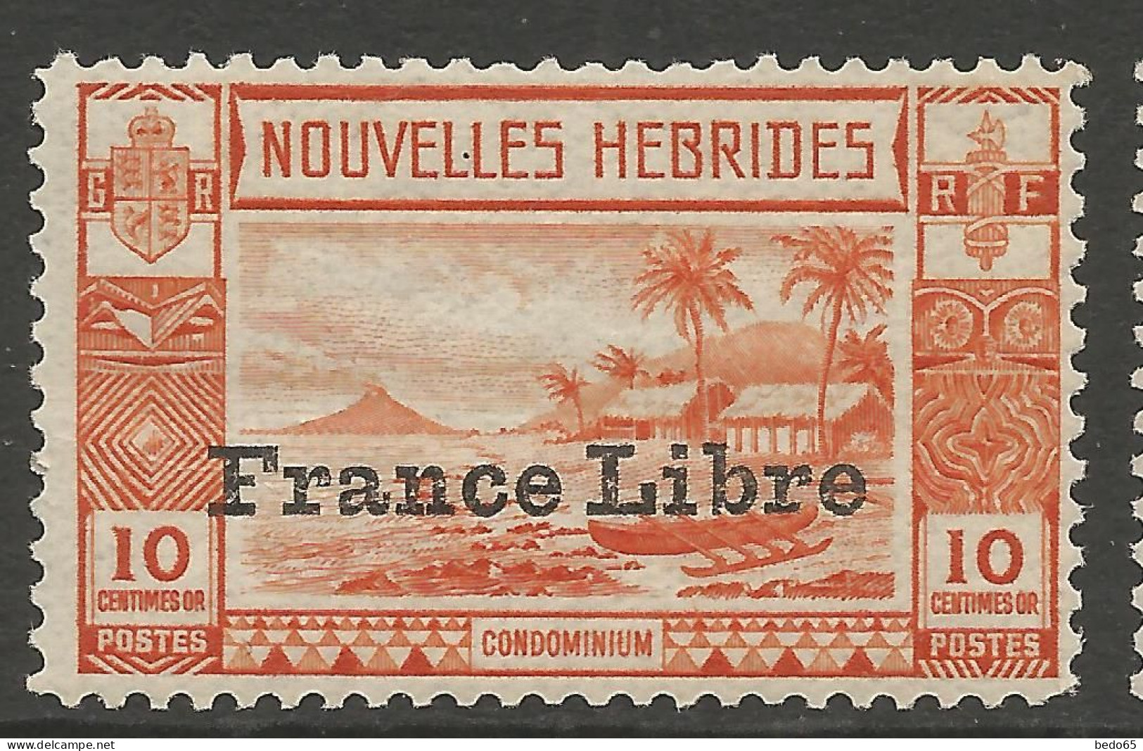 NOUVELLES-HEBRIDES N° 125 NEUF**  SANS CHARNIERE NI TRACE / Hingeless / MNH - Unused Stamps