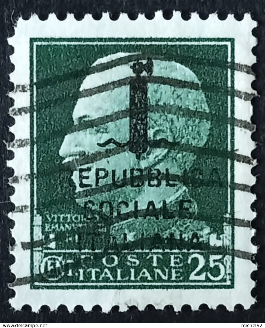 Italie - Repb Sociale - 1944 - YT N°21 - Oblitéré - Gebraucht