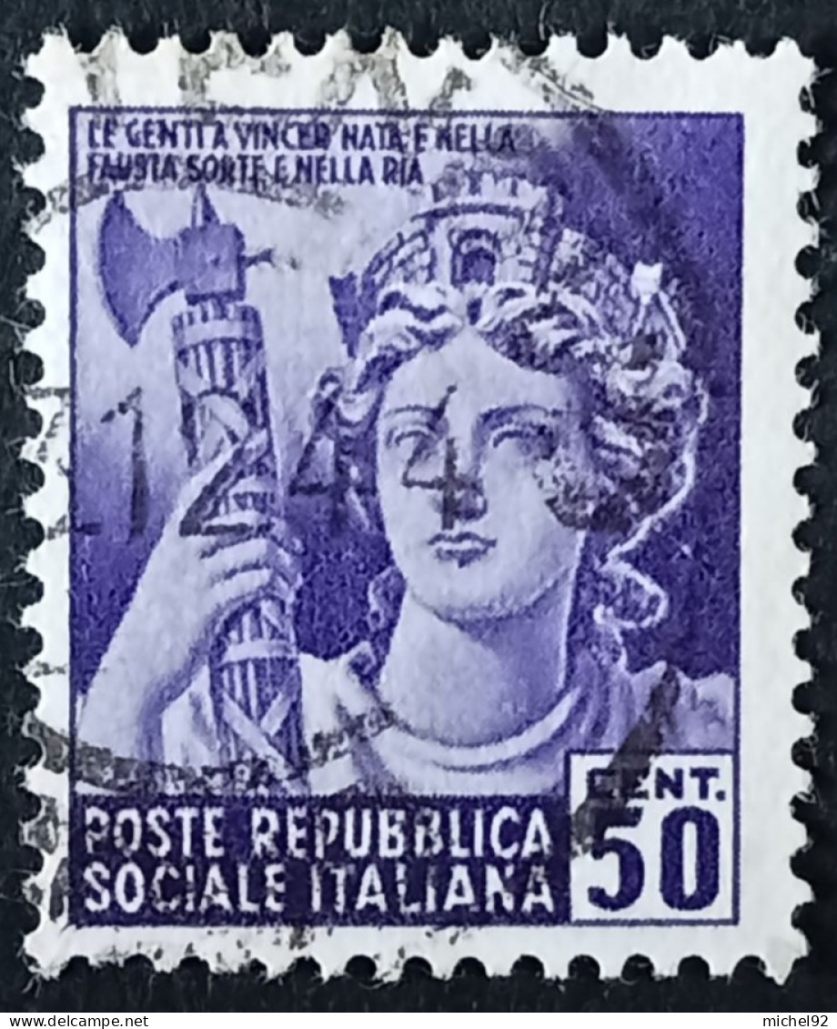 Italie - Repb Sociale - 1944-45 - YT N°36 - Oblitéré - Usati