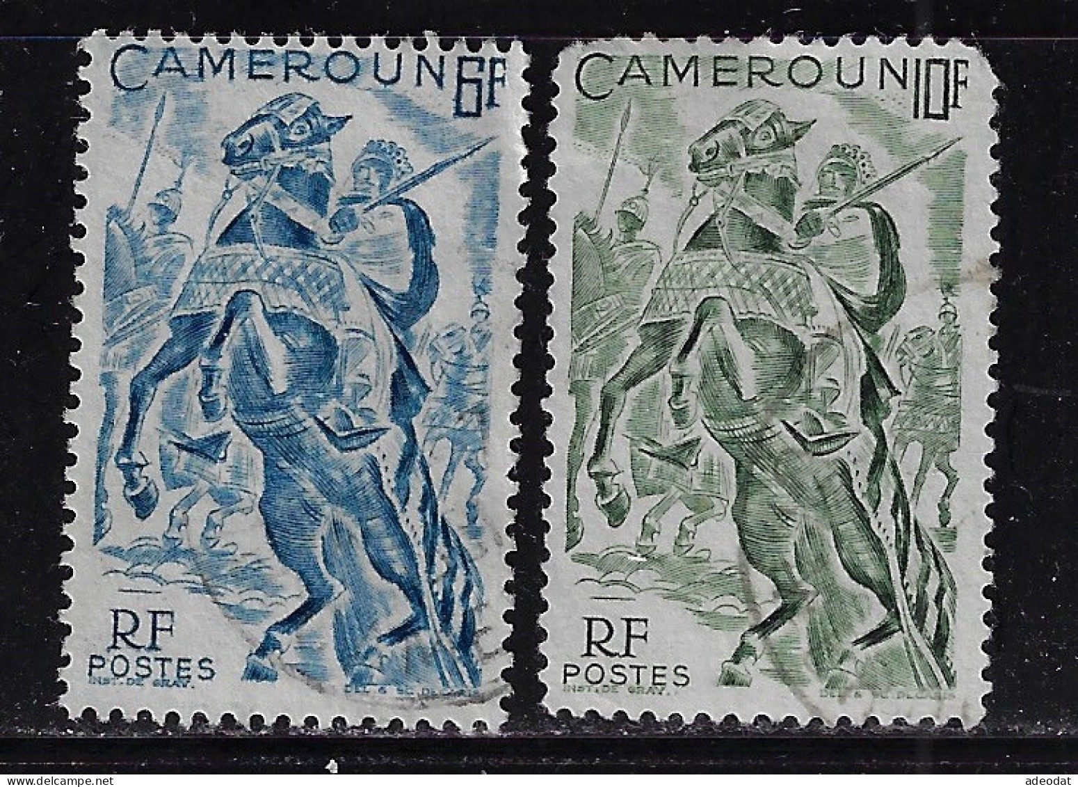 CAMEROUN 1946 SCOTT #317-318 USED - Used Stamps