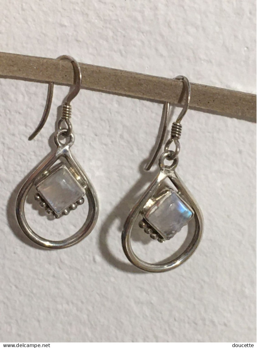 Boucles D'oreilles En Argent Massif - Orecchini