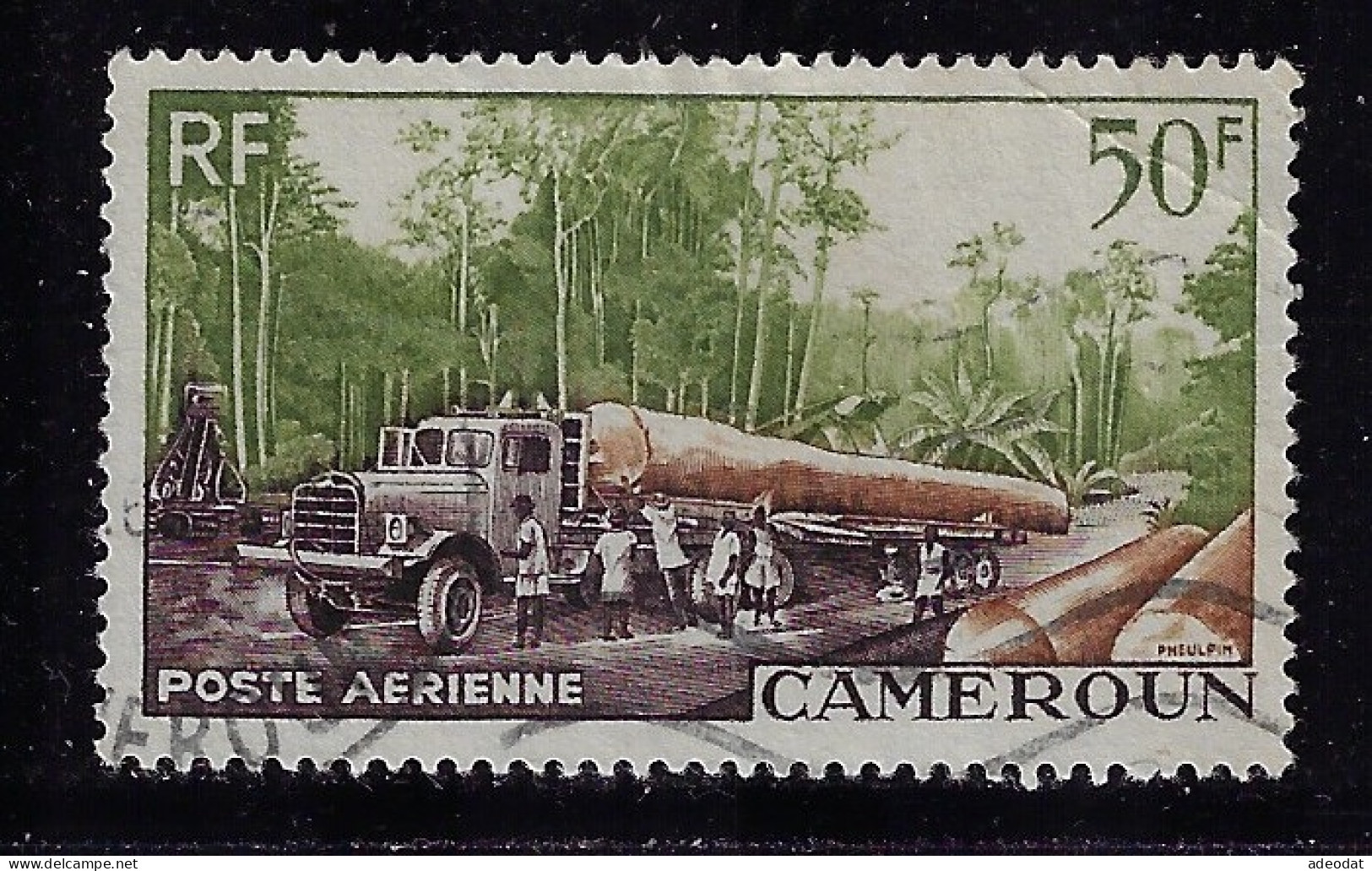 CAMEROUN 1955 AIRMAIL SCOTT #C34 USED - Used Stamps