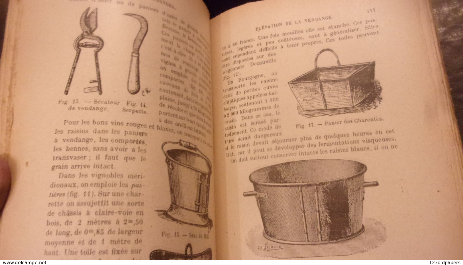 Vinification PACOTTET Paul 1926 ENCYCLOPEDIE AGRICOLE 463 P 118 Figures Et Photographies OENOLOGIE VIN VIGNE - Jardinería