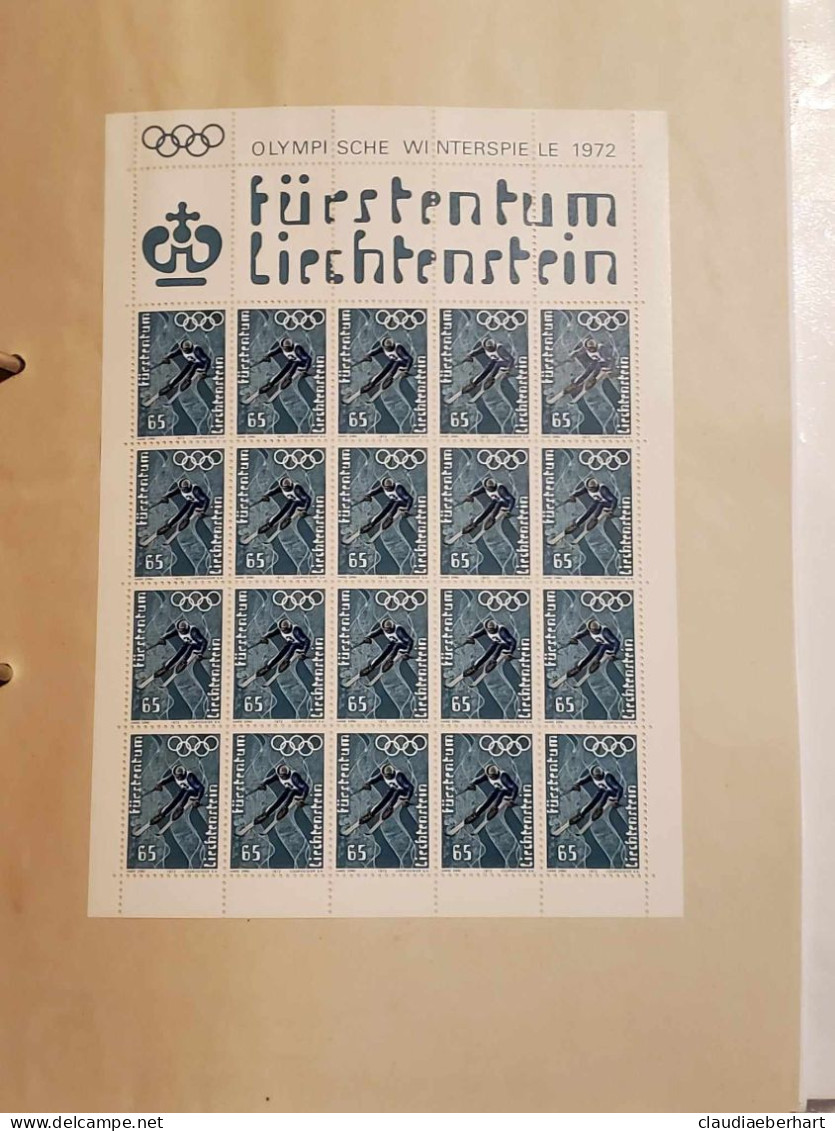 1971 Abfahrt Bogen Postfrisch Bogen Ersttagsstempel - Oblitérés
