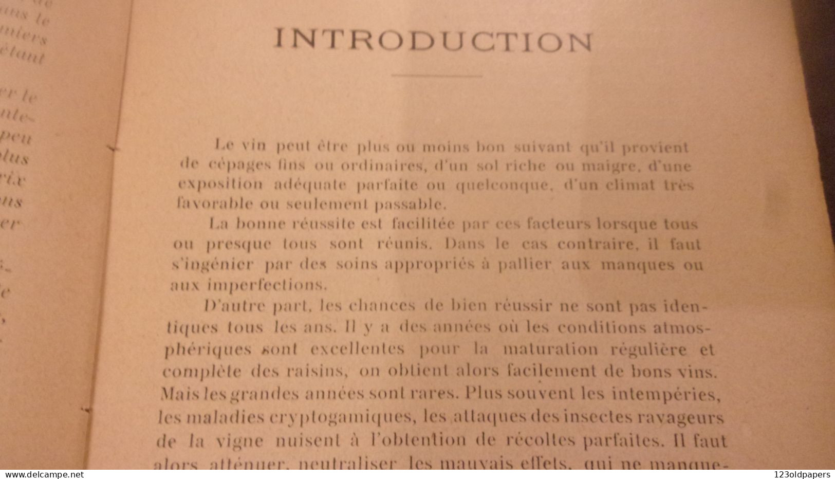 1923  OENOLOGIE VIN VIGNE VINIFICATION  MANUEL GUIDE TOME 1 WEINMANN VINS BLANCS ROUGES MOUSSEUX - 1901-1940