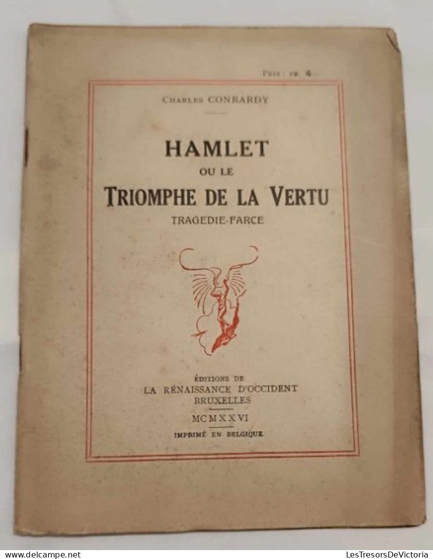 Livre - Théâtre - Hamlet Ou Le Triomphe De La Vertu - Charles Concardy - Dédicacé Par L'auteur - Altri & Non Classificati