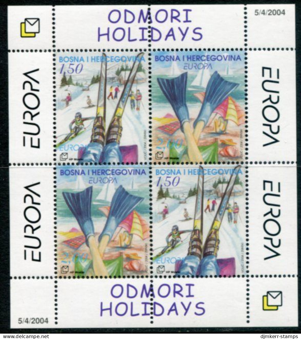 BOSNIA HERCEGOVINA (CROAT) 2004 Europa: Holidays Block MNH / **.  Michel Block 4 - Bosnia Herzegovina