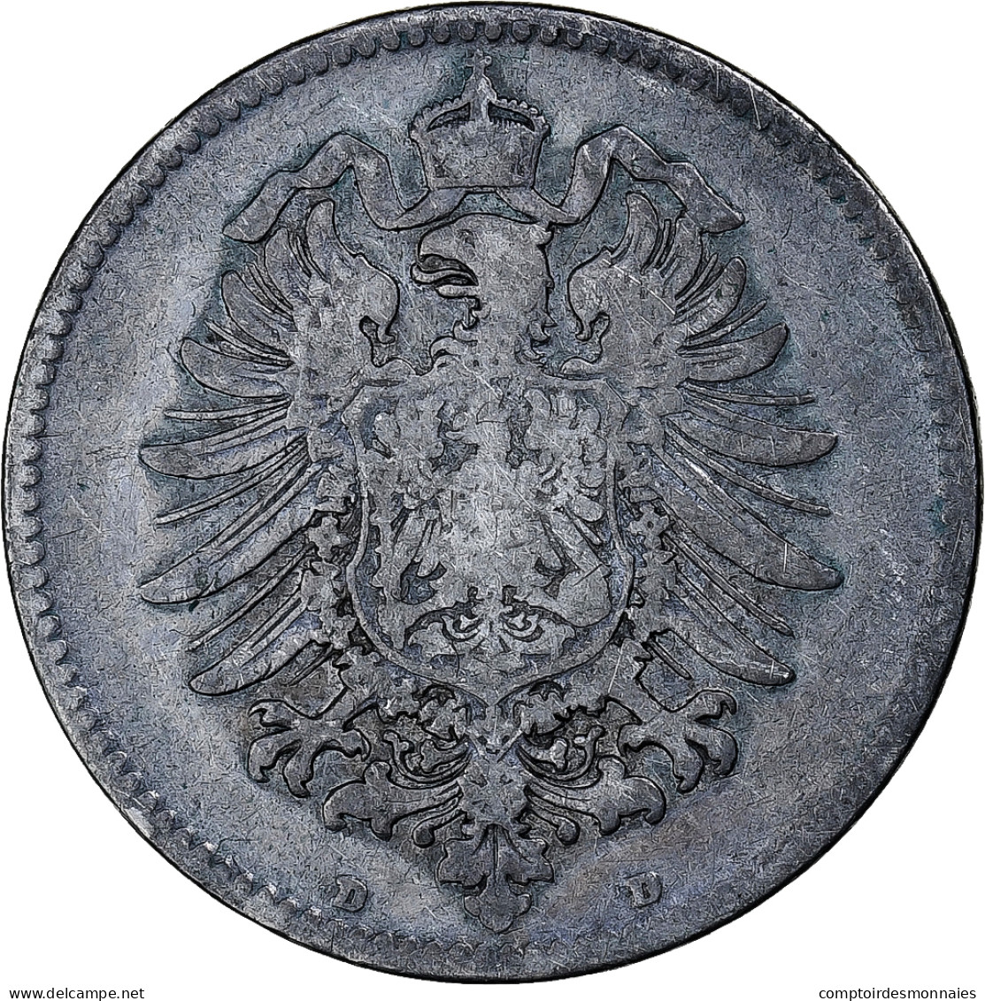 Monnaie, GERMANY - EMPIRE, Wilhelm I, Mark, 1874, Munich, TB, Argent, KM:7 - 1 Mark