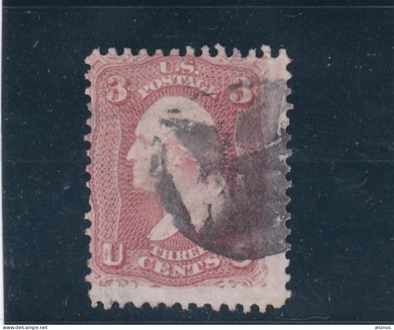 ETATS-UNIS - 1861 - N° 19 A CARMIN VIF - 1861-65 Confederate States