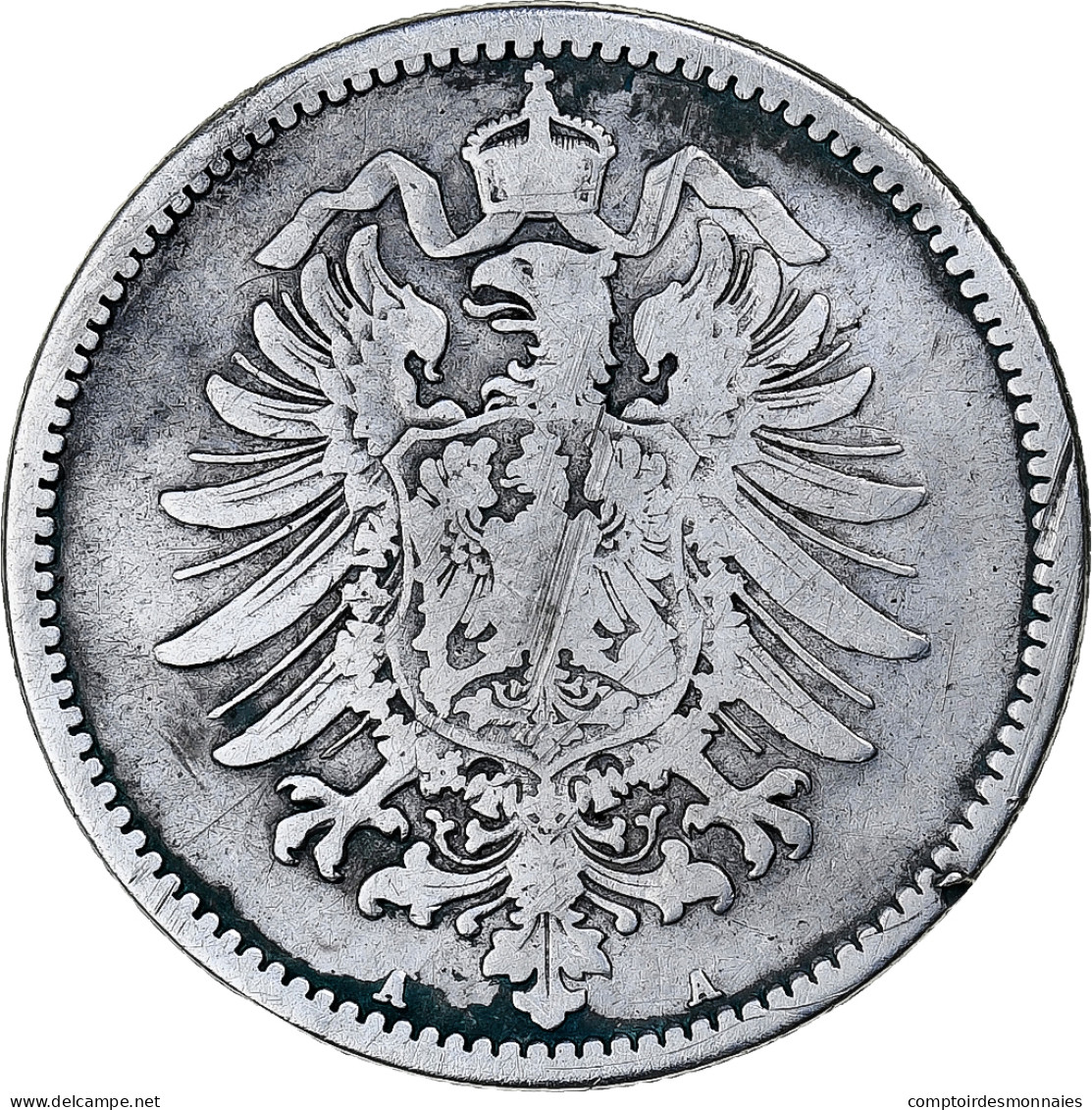 Empire Allemand, Wilhelm I, Mark, 1875, Berlin, Argent, TB+, KM:7 - 1 Mark