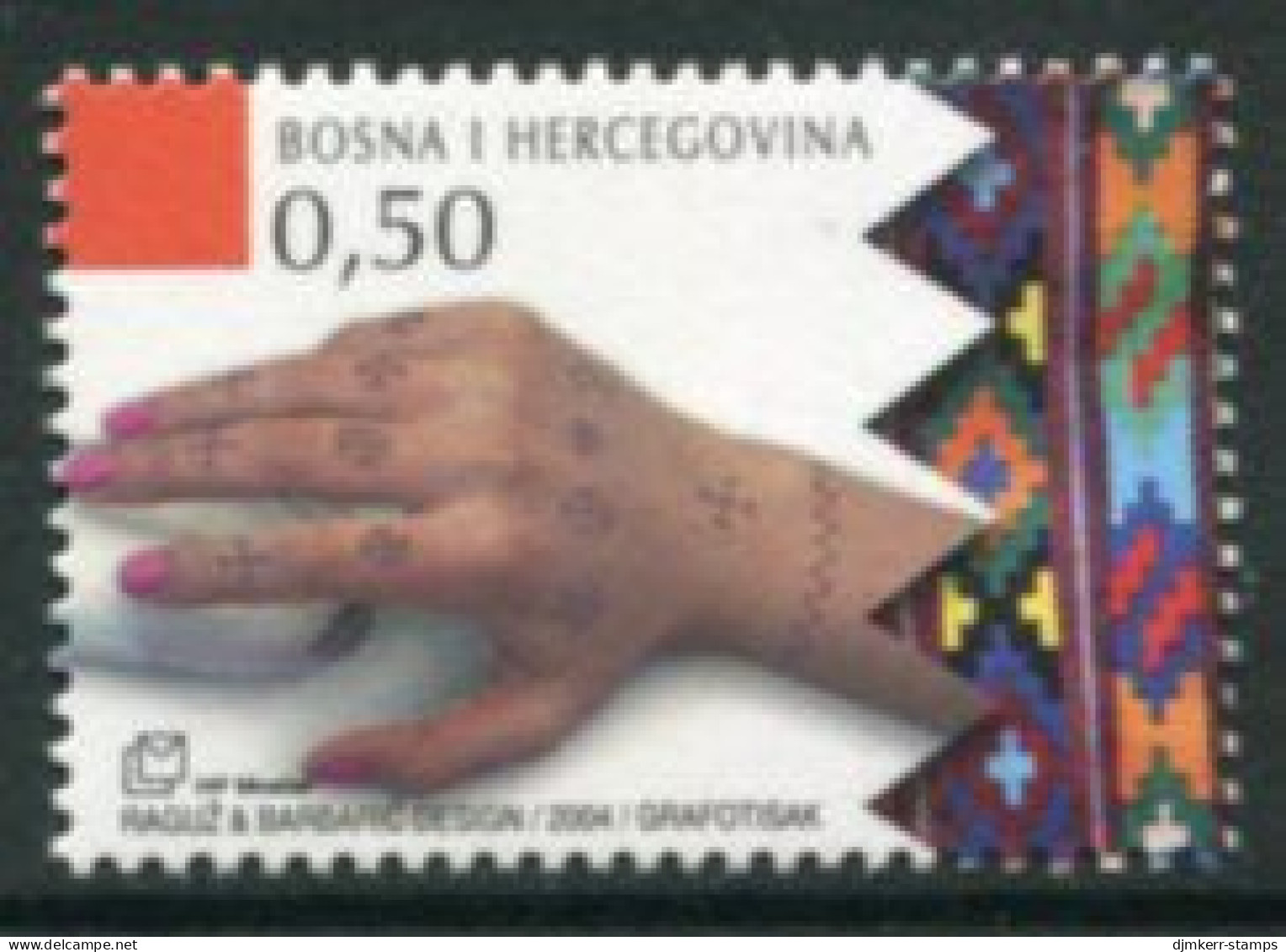 BOSNIA HERCEGOVINA (CROAT) 2004 Tattoos MNH / **.  Michel 126 - Bosnie-Herzegovine