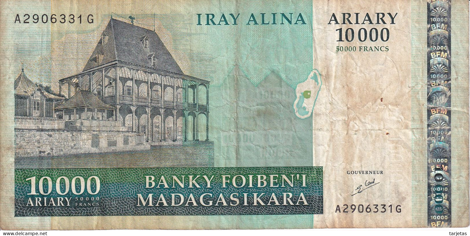 BILLETE DE MADAGASCAR DE 10000 ARIARY DEL AÑO 2003 (BANKNOTE) - Madagascar