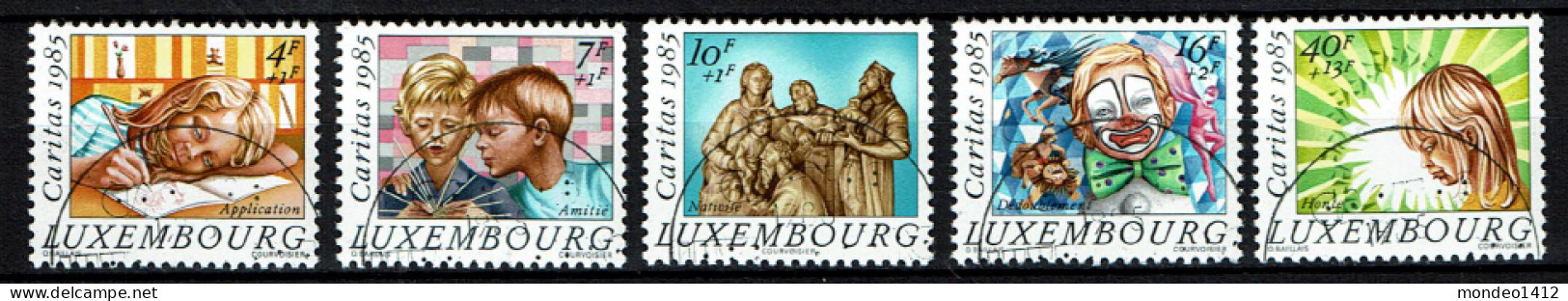 Luxembourg 1985 - YT 1088/1092 - Children's Portraits - Caritas Issue - Used Stamps