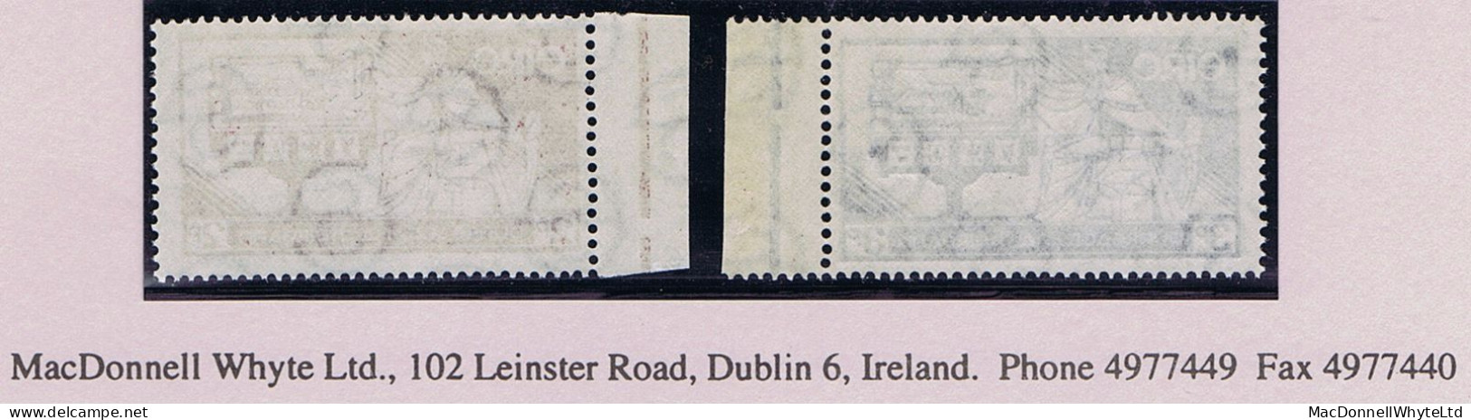 Ireland 1937 Constitution 2d And 3d, Set Of Two Marginal Mint Unmounted, Fresh And Fine - Ongebruikt