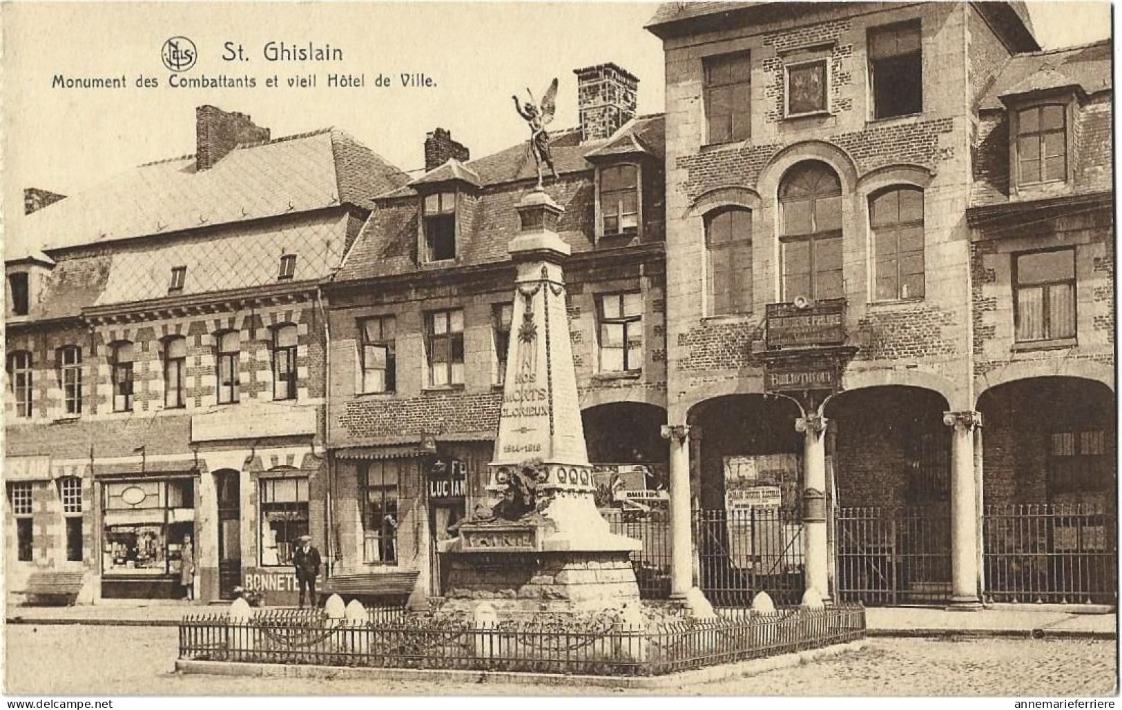 Saint-Ghislain Monument Des Combattants Et Vieil Hotel De Ville - Saint-Ghislain