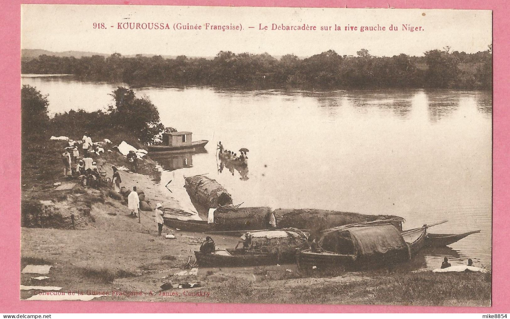 SAS0891  CPA  KOUROUSSA   (Guinée Française)  Le Débarcadère Sur La Rive Gauche Du Niger  ++++++ - Guinée Française