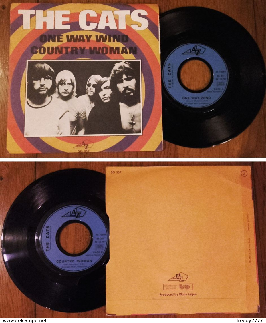 RARE French SP 45t RPM (7") THE CATS «One Way Wind» (1971) - Ediciones De Colección