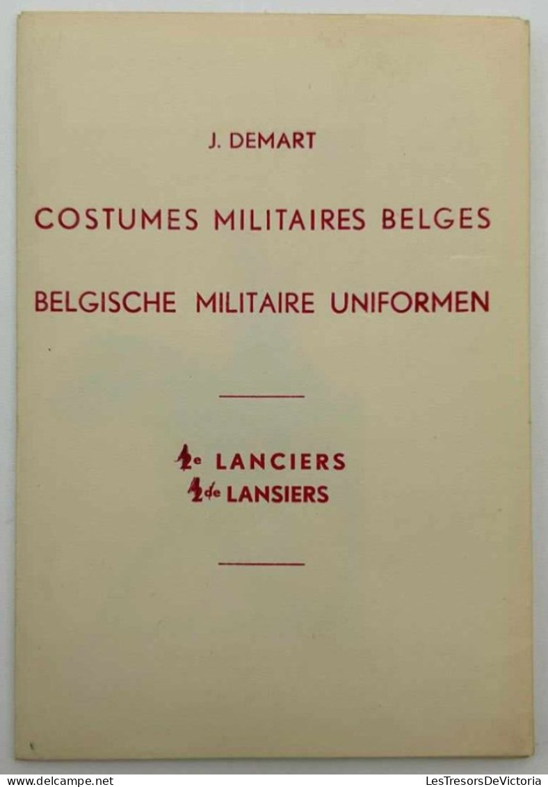 Cartes Postales Anciennes - J.demart - 1e Lanciers - Costumes Militaires Belges - Lot De 5 Cpa - Uniforms