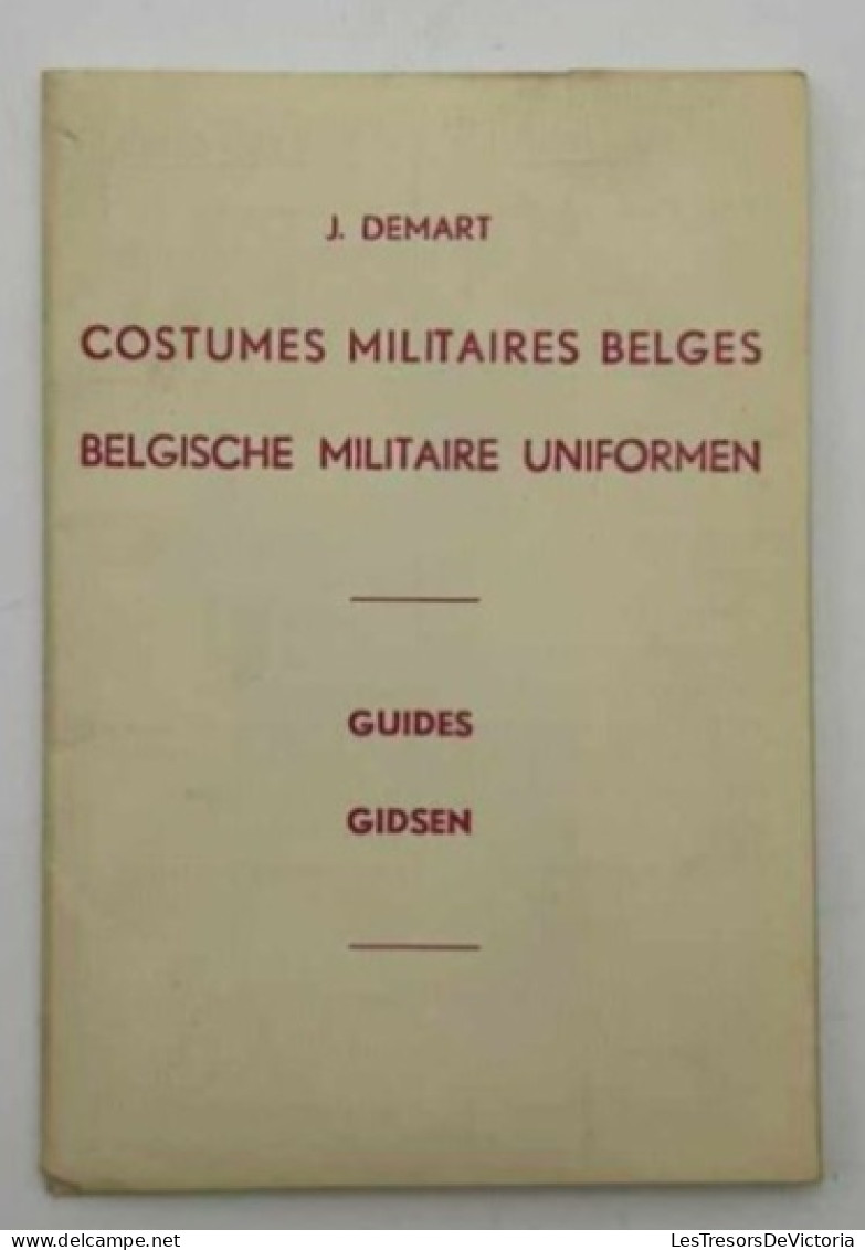 Cartes Postales Anciennes - J.demart - Guides - Costumes Militaires Belges - Lot De 5 Cpa - Uniformi