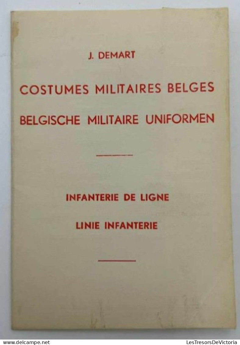 Cartes Postales Anciennes - J.demart - Infanterie De Ligne - Costumes Militaires Belges - Lot De 5 Cpa - Uniformi