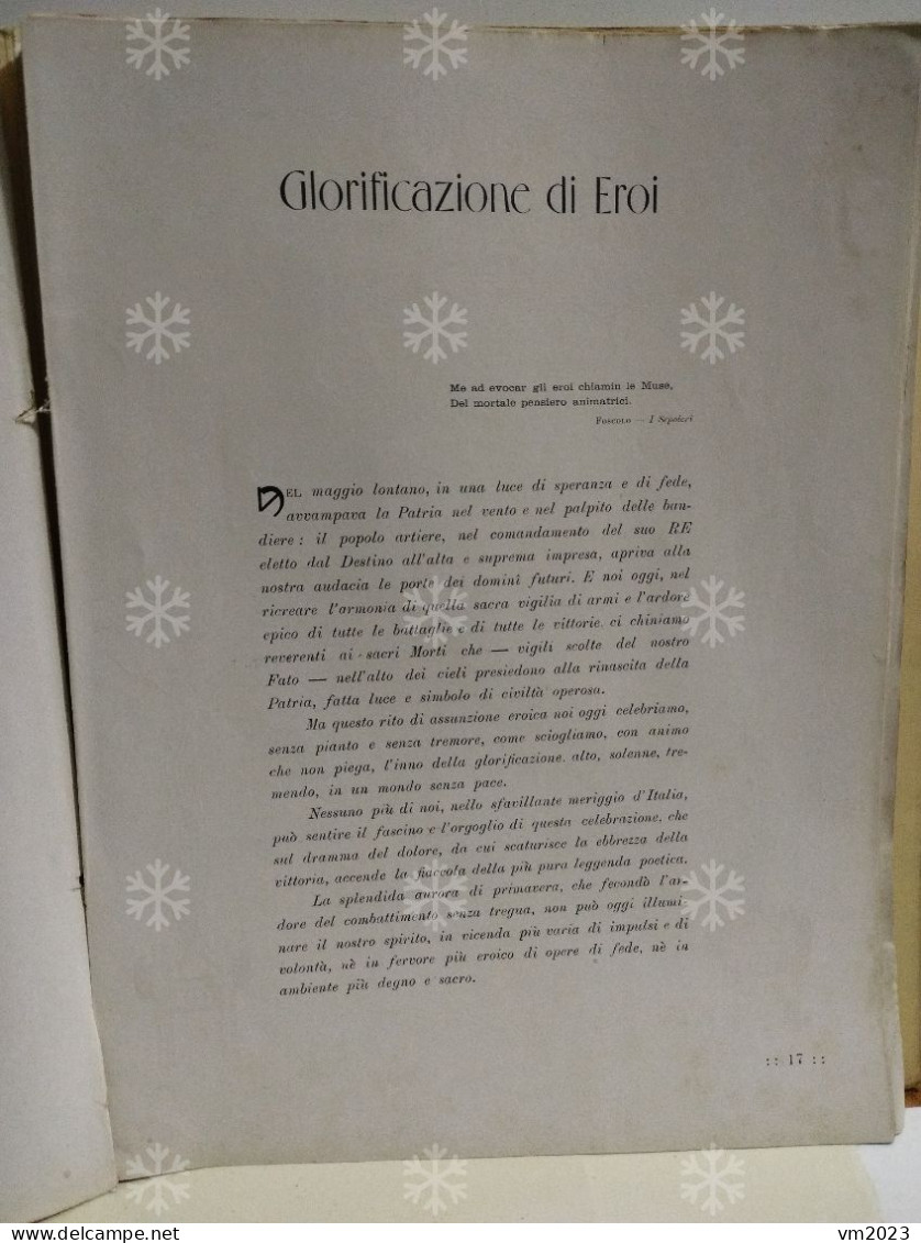 In memoria degli studenti caduti nella grande guerra e di CARLO SCALERA. Liceo Giordano Bruno MADDALONI 1939