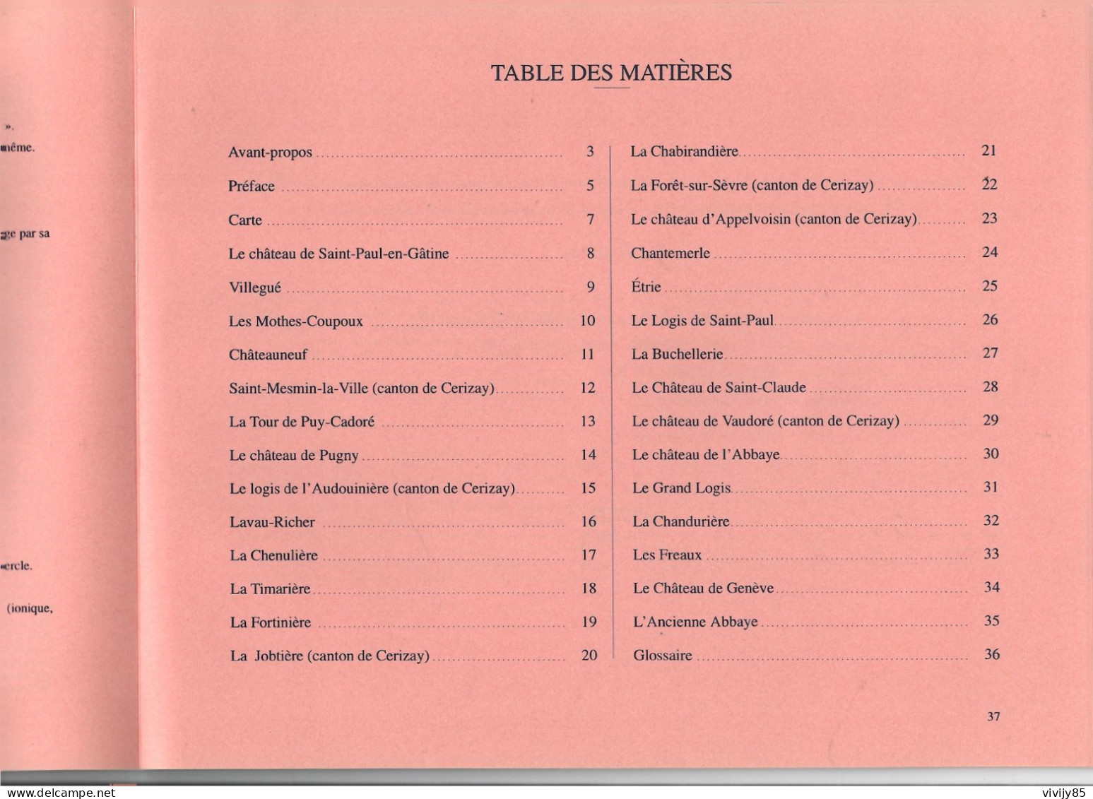 79- MONCOUTANT - Livre illustré " Châtaux et Demeures du Moncoutantais " - CHATEAUNEUF-PUGNY-LAVAU-CHANTEMERLE-ETRIE