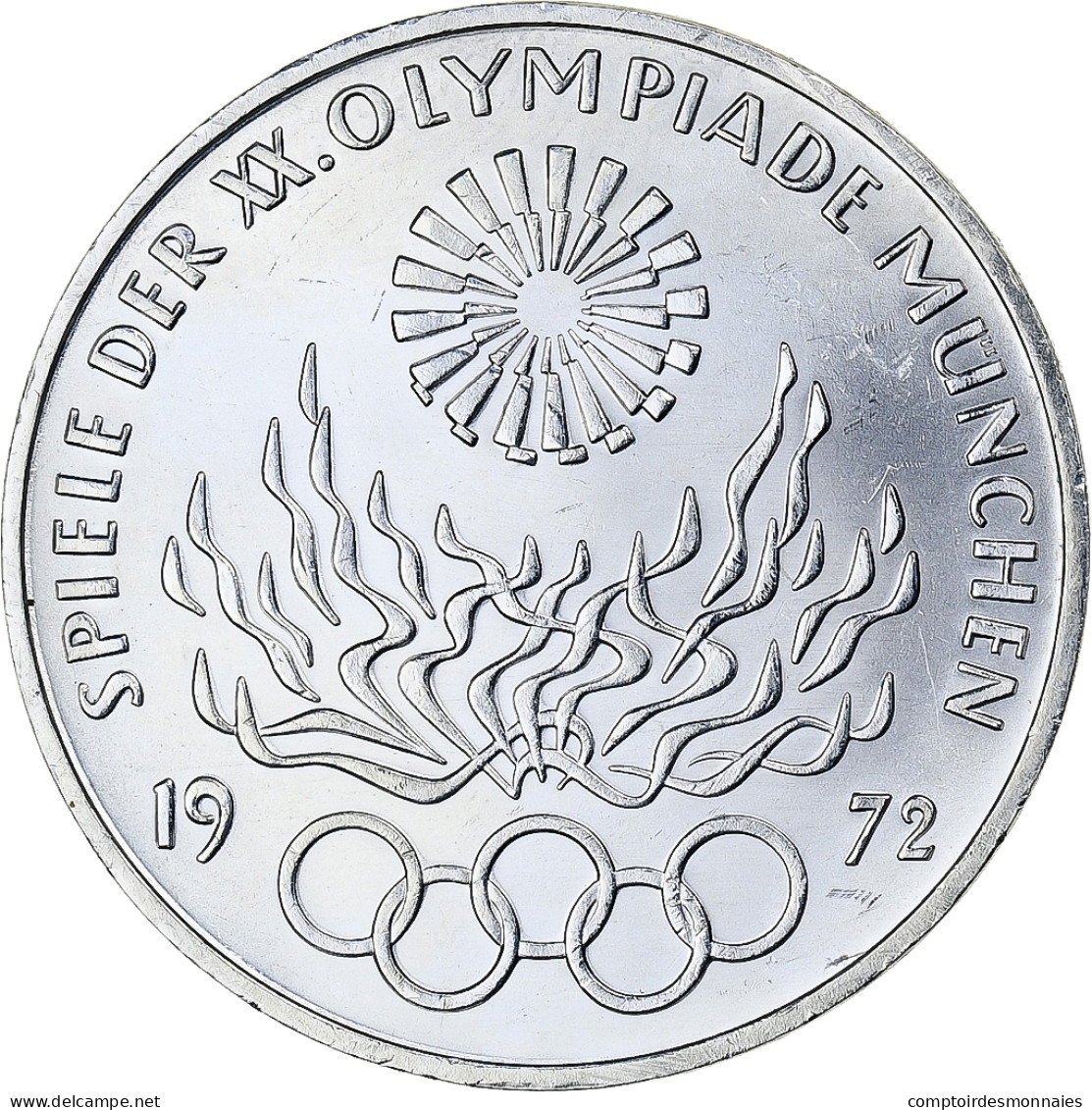 Monnaie, République Fédérale Allemande, Munich Olympics, 10 Mark, 1972 - Otros & Sin Clasificación