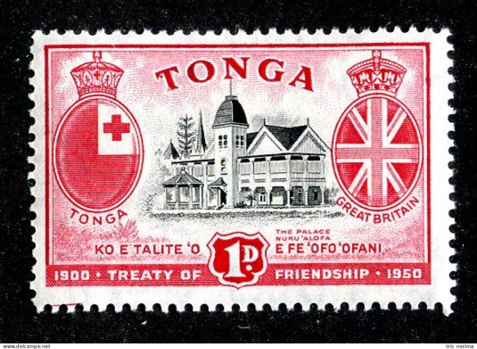 452 BCXX 1951 Scott #95 Mnh** (offers Welcome) - Tonga (...-1970)