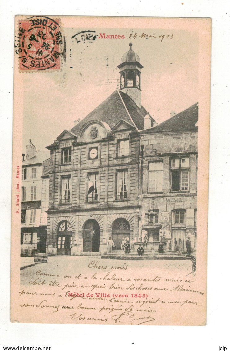 MANTES - Hôtel De Ville (vers 1845). - Mantes La Jolie