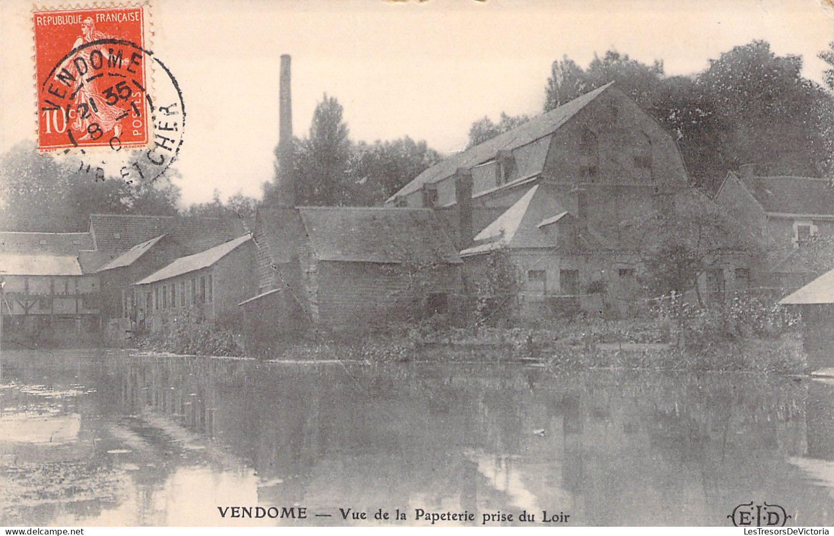 FRANCE - VENDOME -  Vue De La Papeterie Prise Du Loir - Carte Postale Ancienne - Vendome