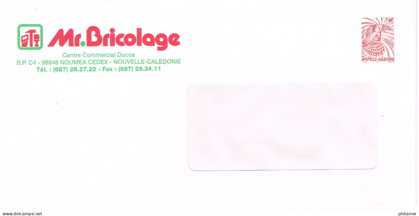 NOUVELLE CALEDONIE CALEDONIA ENTIER POSTAL STATIONERY PRET A POSTER PRIVE BRICOLAGE HOUMEA DUCOS NEUVE BE - Interi Postali