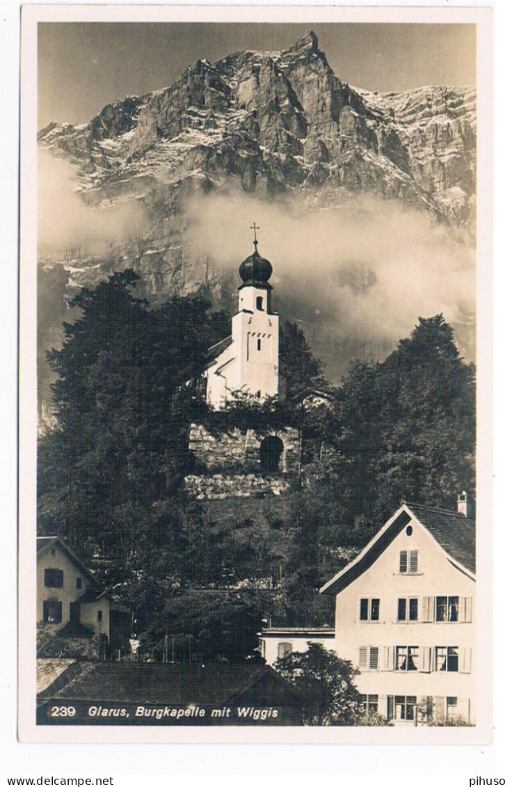 CH-8180  GLARUS : Bergkapelle Mit Wiggis - Glaris Sur