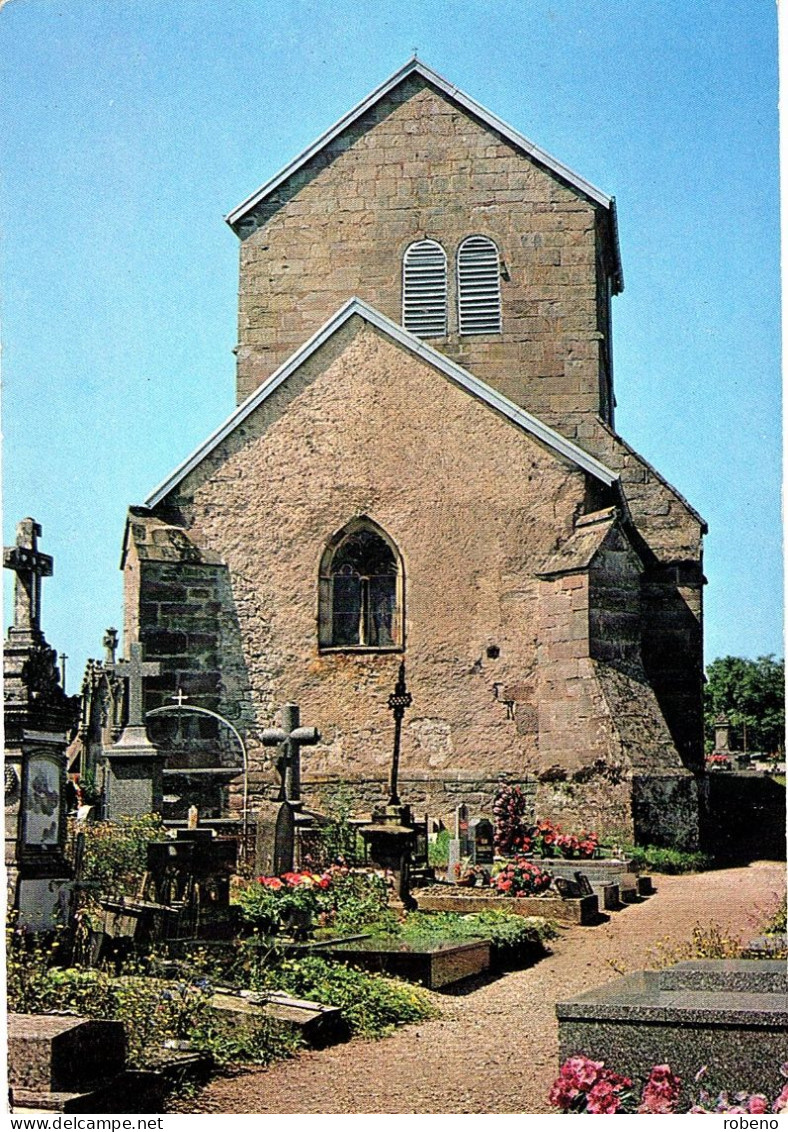 70 FAUCOGNEY Et La MER Le Chevet De L'Eglise Du XIIe Siècle Et Cimetière Saint MARTIN - Faucogney