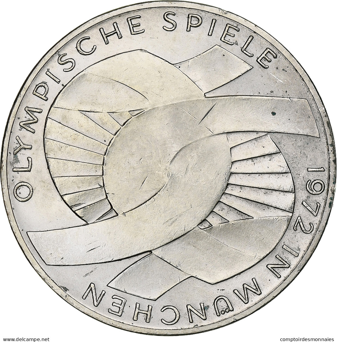 République Fédérale Allemande, 10 Mark, 1972, Munich, Argent, TTB, KM:131 - Otros & Sin Clasificación