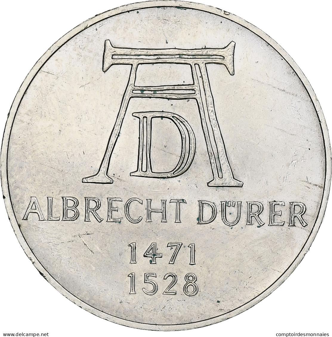 République Fédérale Allemande, 5 Mark, 500th Anniversary - Birth Of Albrecht - Commémoratives