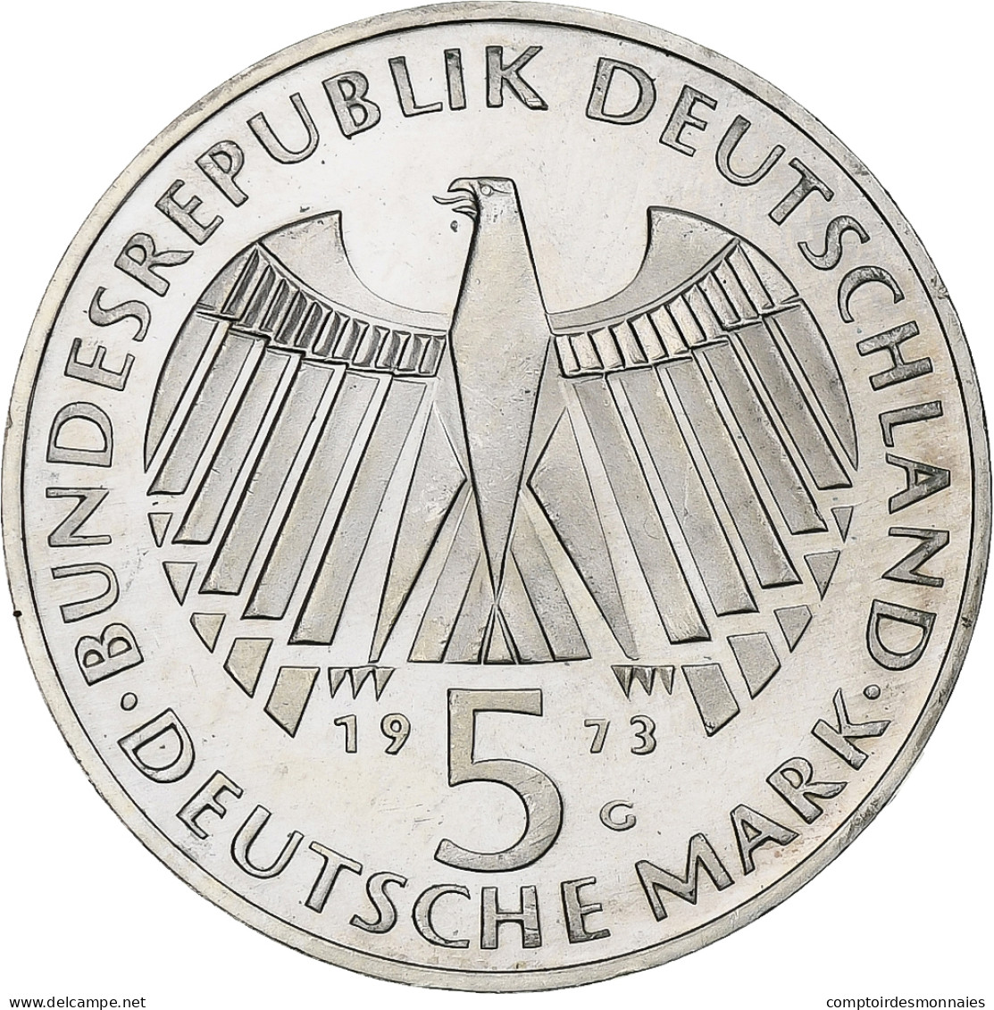 République Fédérale Allemande, 5 Mark, 1973, Karlsruhe, Argent, SUP+, KM:137 - 5 Marchi