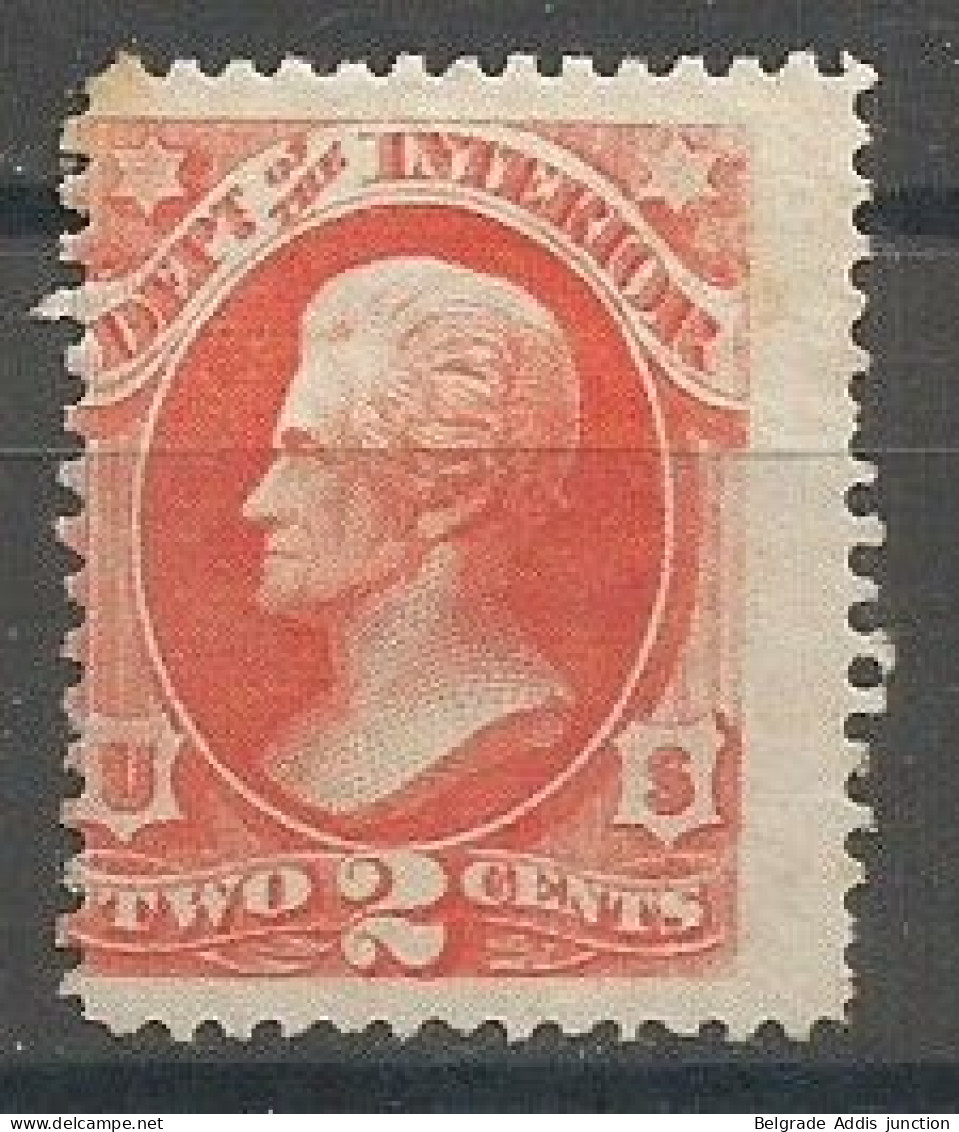 USA Official Scott #O16 Interior Mint No Gum MNG 1873 - Officials