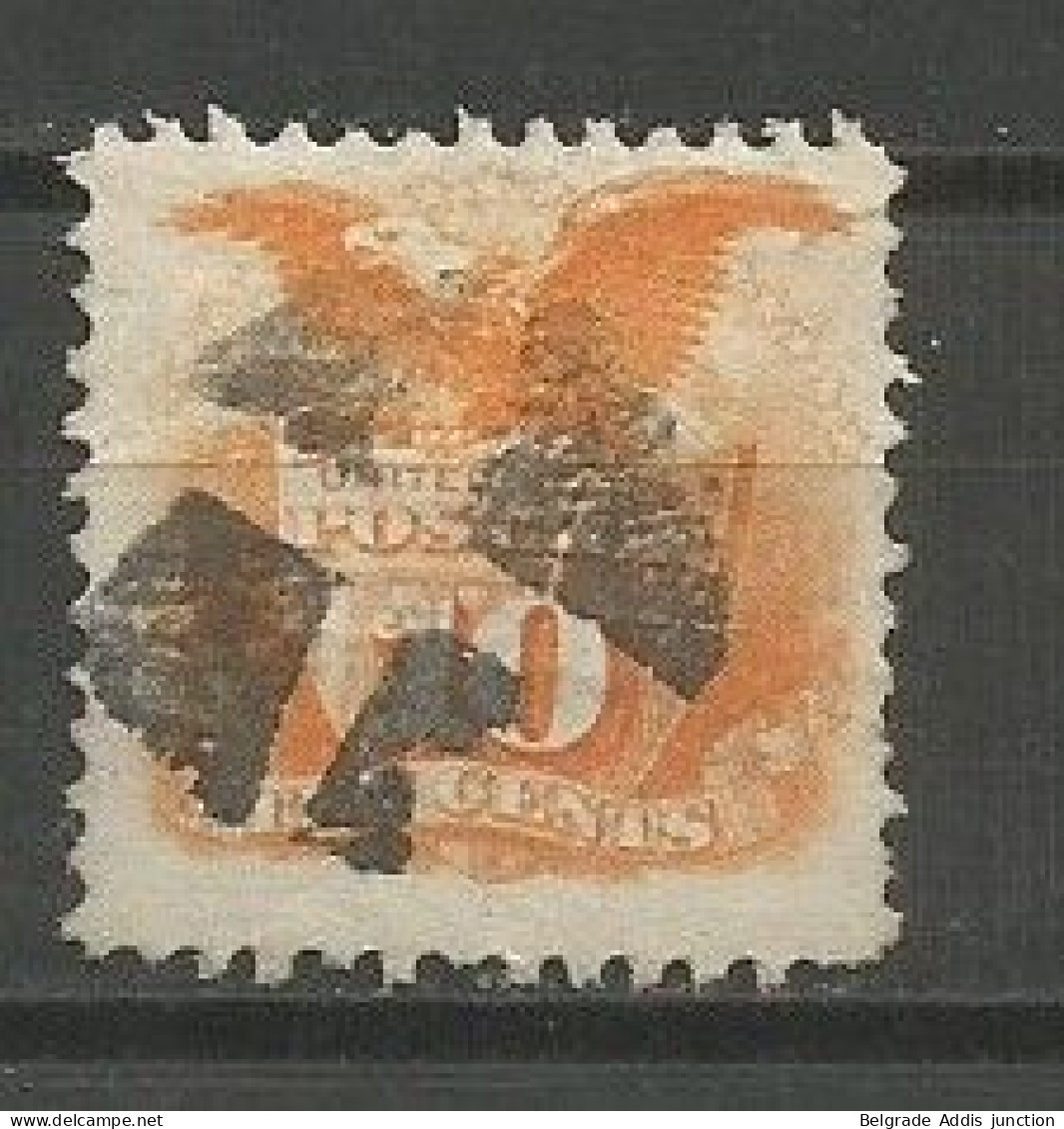 USA Scott #116 Used 1869 Scott CV: 125.00$ - Unused Stamps